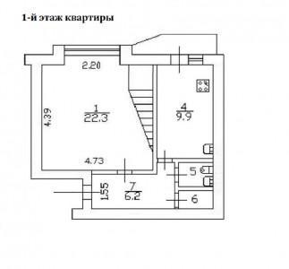 3-комнатная квартира