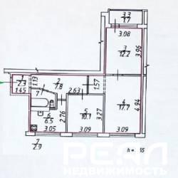 3-комнатная квартира