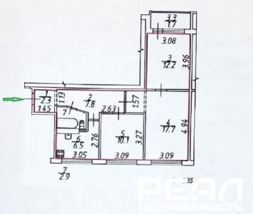 3-комнатная квартира