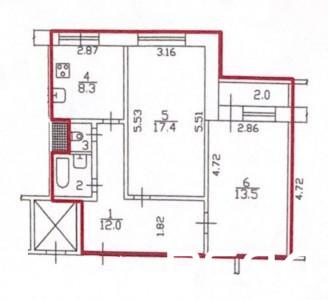 2-комнатная квартира